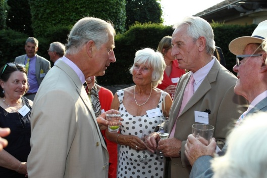 Waiting (behind Prince Charles) for my turn with HRH [photo by Paul Burns Photography, Limited]
