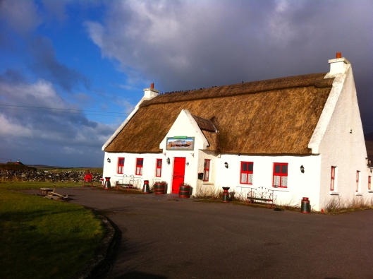 The only thatched roof cottage we passed turned out to be a fake for tourists.