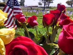 Riverside National Cemetery participates in the Flag for Every Hero program, http://www.honoringourfallen.org/