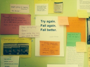June's writing wall of inspiration!