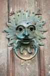 The Green Man--Sanctuary knocker, Durham Cathedral, UK
