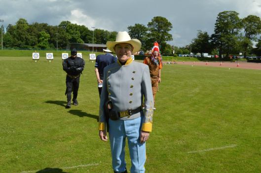 Hamish Robertson of Glasgow Archers at last year's shooting of the American.
