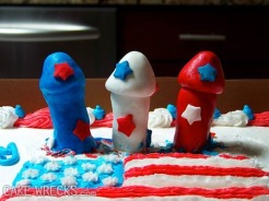 ...because really, what says patriotic like eating a red, white, and/or blue penis?