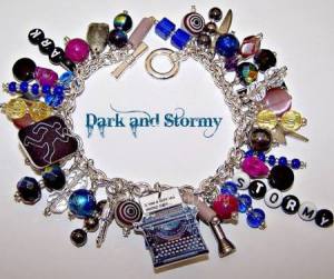 Dark and stormy night? Thriller/Mystery writers might be interested in this bracelet which contains everything from a tiny typewriter producing the iconic phrase to all the weapons Clue and beyond. (£34.13 from ptierneydesigns on Etsy) http://www.theliterarygiftcompany.com/hitchhikers-guide-to-the-galaxy-brooch-49700-p.asp