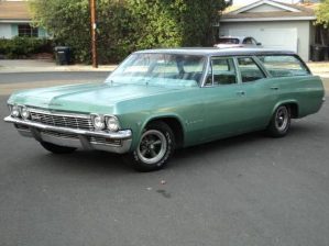 The Vomit-Comet, a Chevy Impala wagon painted (for reasons my father never revealed) mint green.
