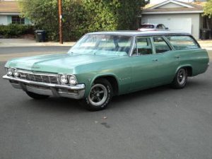 The Vomit-Comet, a Chevy Impala wagon painted (for reasons my father never revealed) mint green.