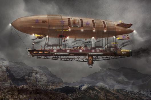 "That willing suspension of disbelief for the moment, which constitutes poetic faith." —Samuel Taylor Coleridge [image credit: Steampunk by Mike Savad] http://fineartamerica.com/featured/steampunk-blimp-airship-maximus-mike-savad.html
